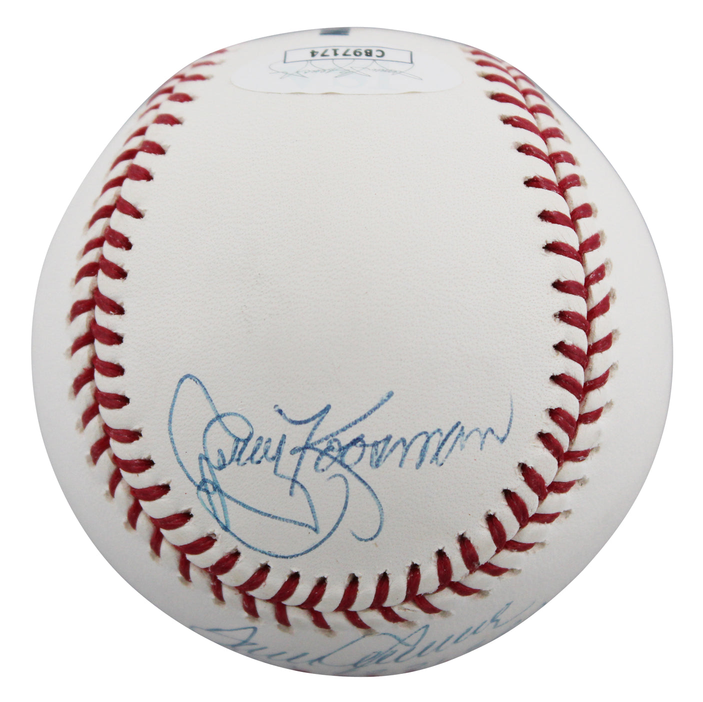 Mets Tom Seaver, Nolan Ryan & Jerry Koosman Signed Sellig Baseball BAS #AE13781