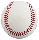 Rangers Eric Nadel & Josh Sborz Signed 2023 WS Logo OML Baseball BAS Fanatics