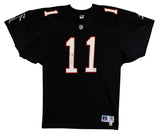 Falcons Billy Joe Tolliver Signed Twice Black Russell Athletic Jersey BAS