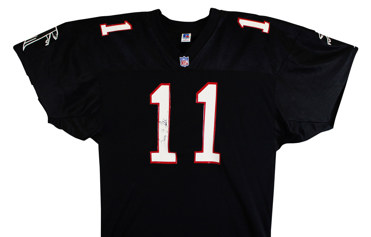 Falcons Billy Joe Tolliver Signed Twice Black Russell Athletic Jersey BAS