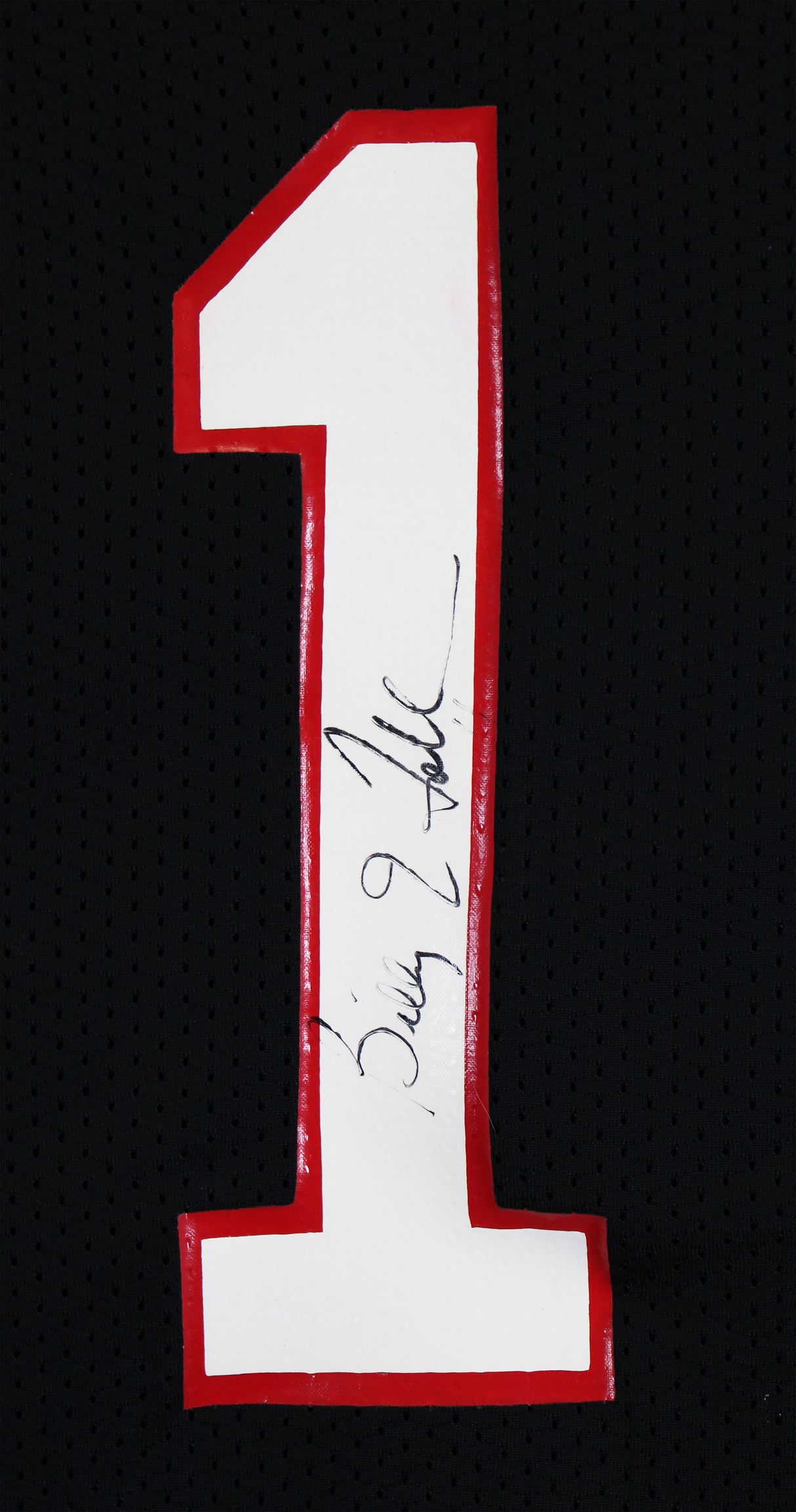 Falcons Billy Joe Tolliver Signed Twice Black Russell Athletic Jersey BAS