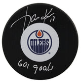 Oilers Jari Kurri "601 Goals" Signed Official NHL Hockey Puck BAS #BQ31563
