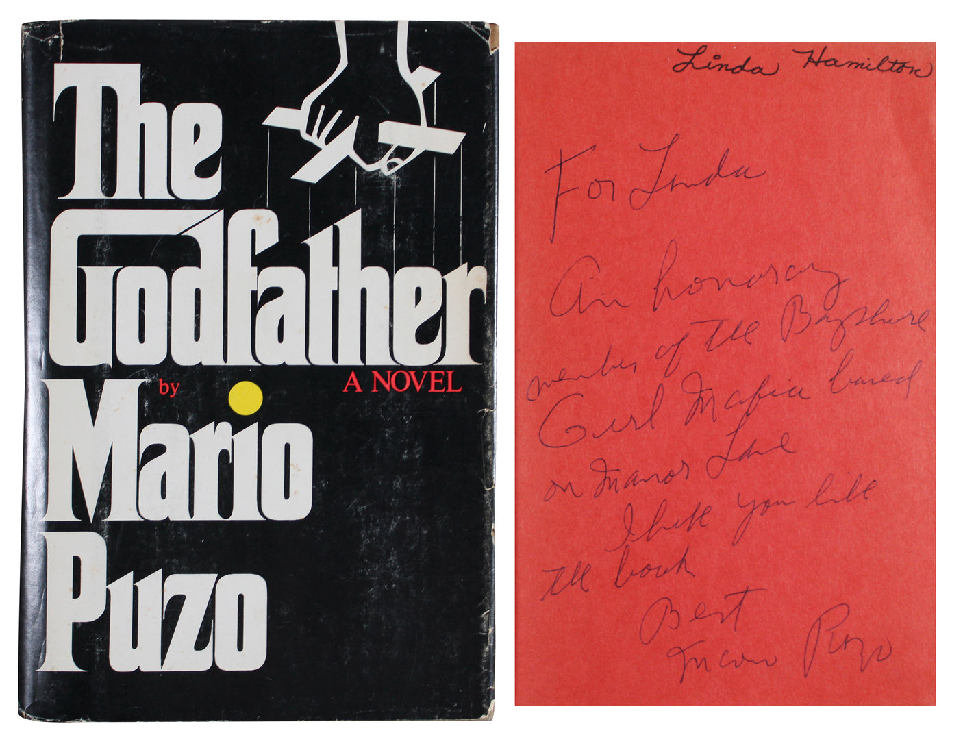 Mario Puzo The Godfather Signed 1st Edition Hard Cover Book w/ Dust Jacket BAS