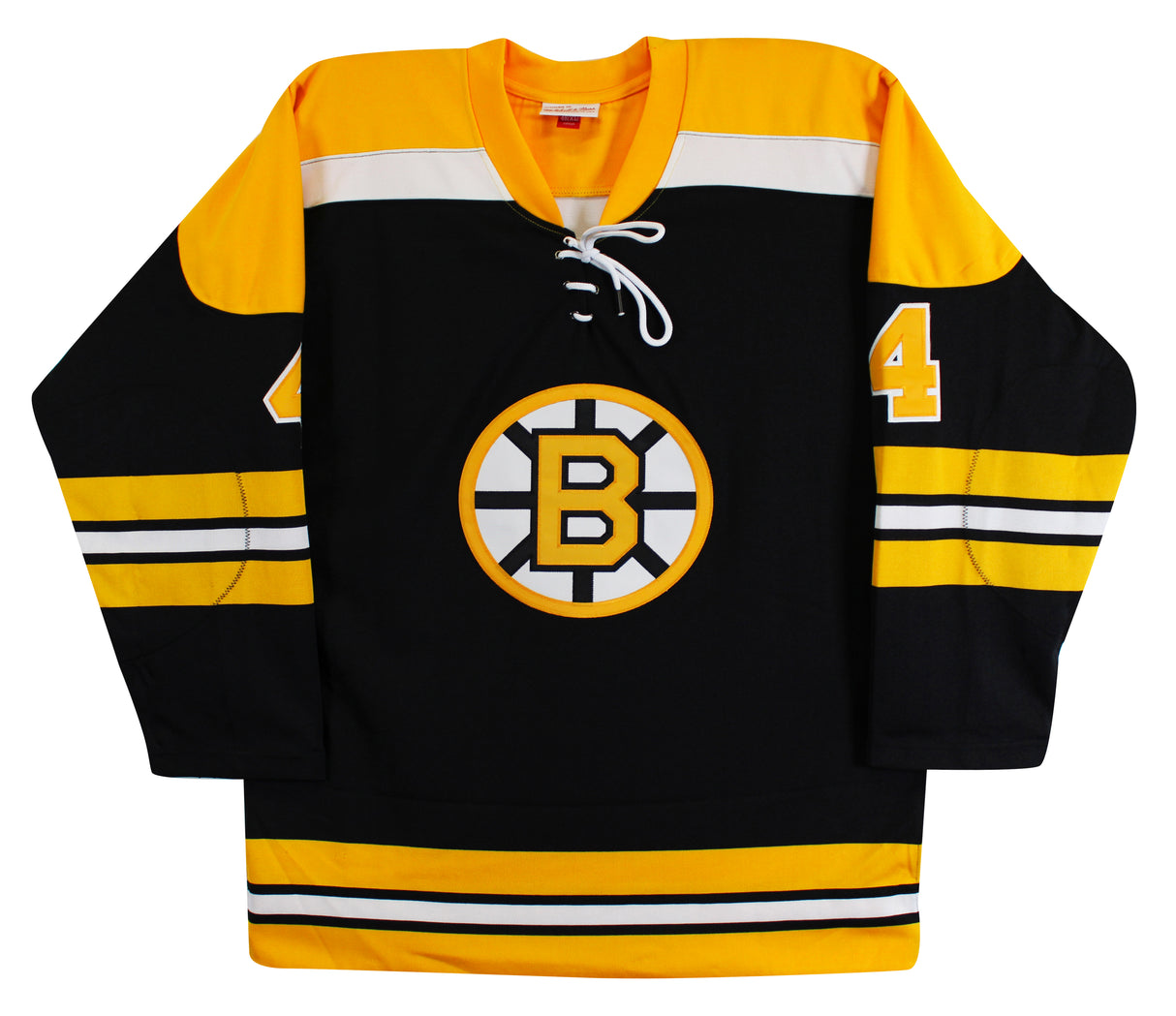 Bruins Bobby Orr "HOF 79" Signed Black Vintage M&N Throwback Jersey BAS & GNR
