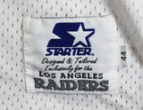 Raiders Rob Fredrickson Authentic White Starter Size 44 Jersey