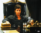 Al Pacino Scarface Authentic Signed 16x20 Horizontal Sitting Photo BAS #BQ98472