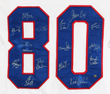 1980 USA Hockey (15) Craig, Eruzione, Broten Signed White Framed Jersey Steiner