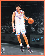 Thunder Chet Holmgren Authentic Signed 16x20 Framed Photo BAS Witness #1W314497