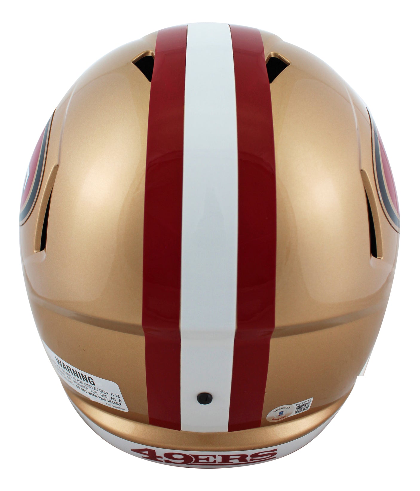 49ers George Kittle Signed Full Size Speed Rep Helmet W/ Case BAS Witnessed
