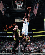 Thunder Chet Holmgren Signed 16x20 Vertical Photo Vs Utah Jazz BAS Witnessed