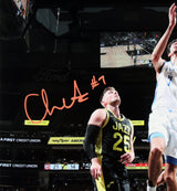 Thunder Chet Holmgren Signed 16x20 Vertical Photo Vs Utah Jazz BAS Witnessed