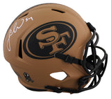 49ers Fred Warner Signed Salute To Service II F/S Speed Rep Helmet w/ Case BAS W