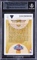 Lakers Magic Johnson Authentic Signed 1991 Upper Deck #34 CC Card BAS Slabbed