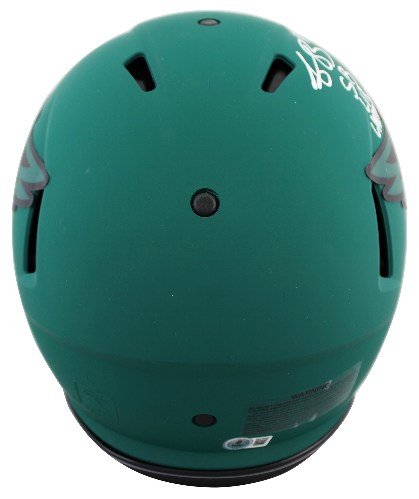 Eagles A.J. Brown "SB Champs" Signed Rave F/S Speed Proline Helmet W/ Case BAS W