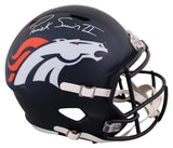 Broncos Patrick Surtain II Signed Full Size Speed Rep Helmet BAS Witnessed