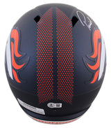 Broncos Patrick Surtain II Signed Full Size Speed Rep Helmet W/ Case BAS Witness
