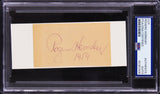 Cardinals Rogers Hornsby Authentic Signed 2x3.5 Cut Signature PSA/DNA Slabbed