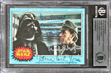 Star Wars (3) Prowse, Schofield & Jones Signed 1977 Star Wars #7 Card BAS Slab