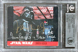 James Earl Jones & David Prowse Signed 1995 Star Wars CHL #1 Card BAS Slabbed