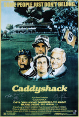 Bill Murray & Chevy Chase Caddyshack Authentic Signed 26x40 Poster BAS #AE13869