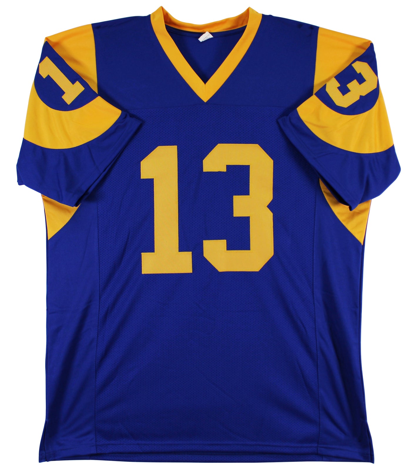 Kurt Warner Authentic Signed Blue Pro Style Jersey Autographed BAS Witnessed