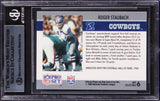 Cowboys Roger Staubach Signed 1990 Pro Set Super Bowl MVP'S #6 Card BAS Slabbed