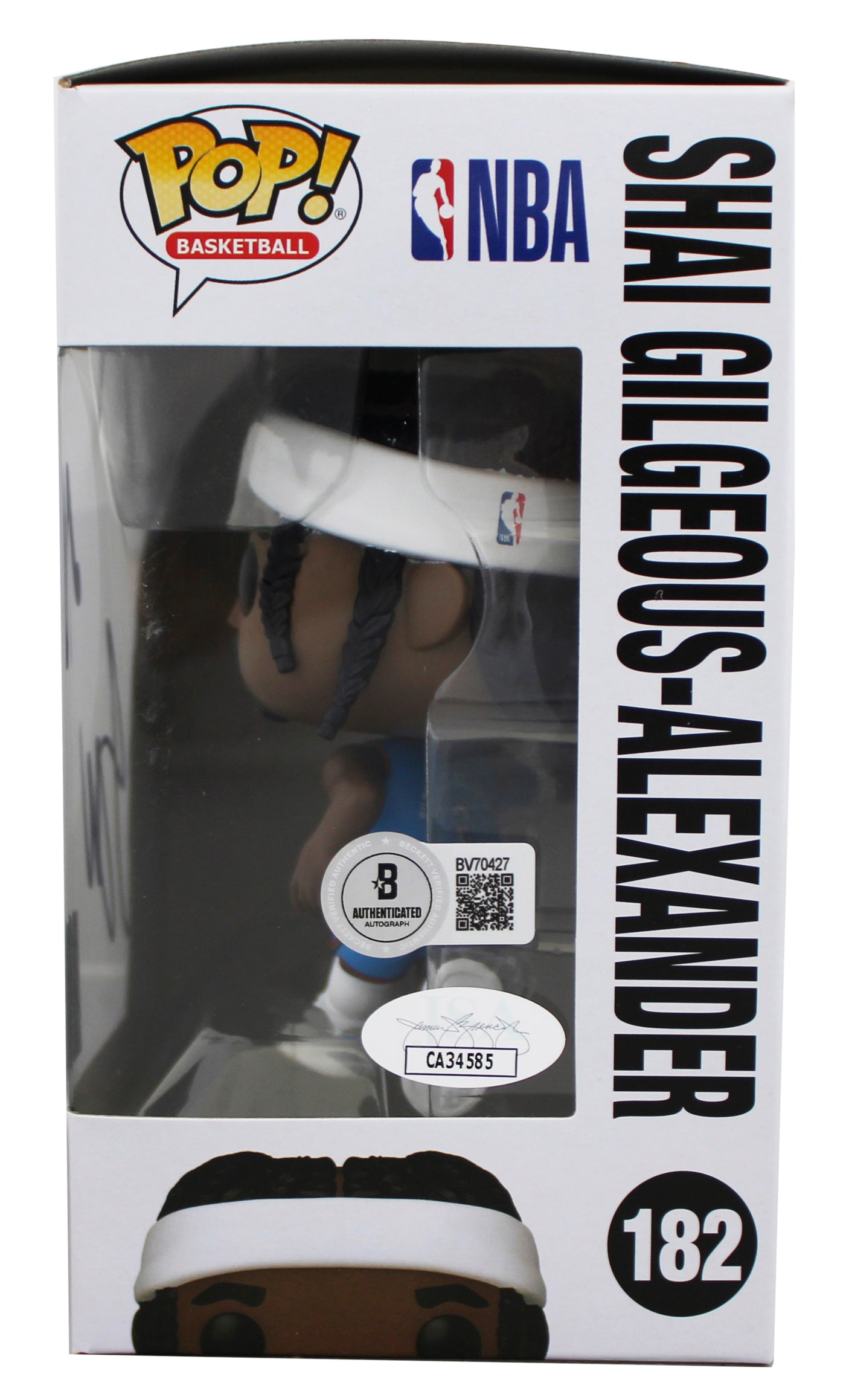 Thunder Shai Gilgeous-Alexander Signed #182 Funko Pop Vinyl Figure BAS #BV70427