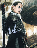 Orlando Bloom & John Rhys-Davies Lord of the Rings Signed 8x10 Framed Photo BAS