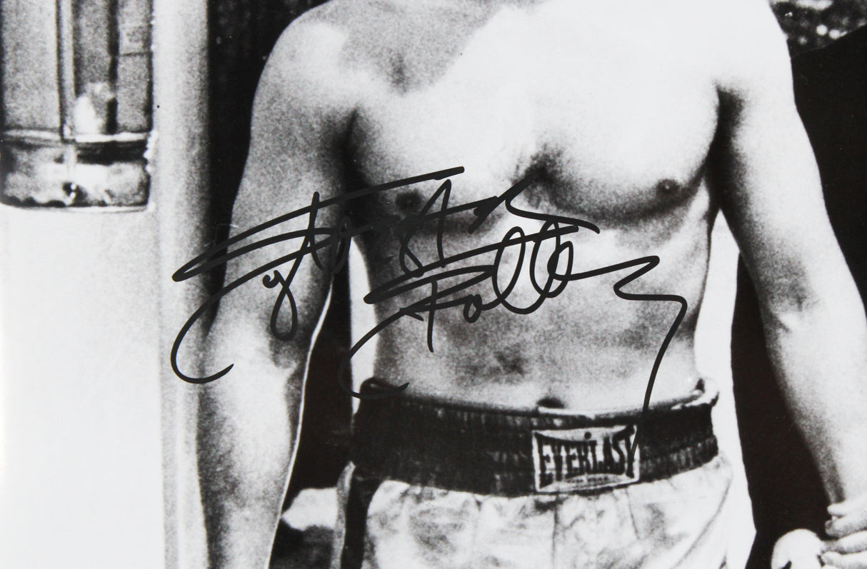 Sylvester Stallone Rocky Signed 16x20 Vertical B&W Photo Auto 10! BAS