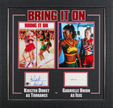 Kirsten Dunst & Gabrielle Union Bring It On Authentic Signed Framed Display BAS