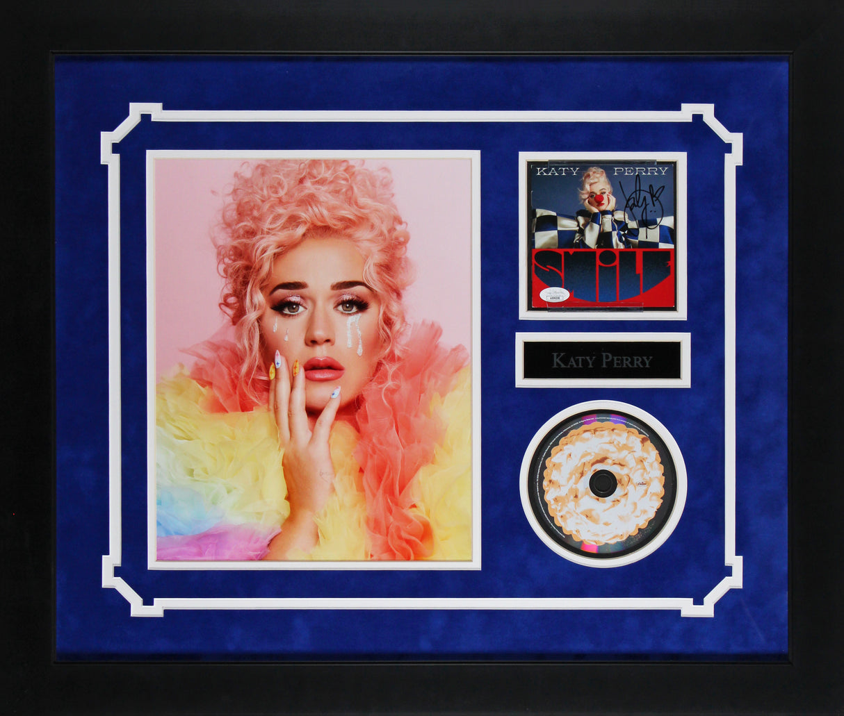 Katy Perry Authentic Signed & Framed Smile Cd Insert W/ Disk JSA #AS96208