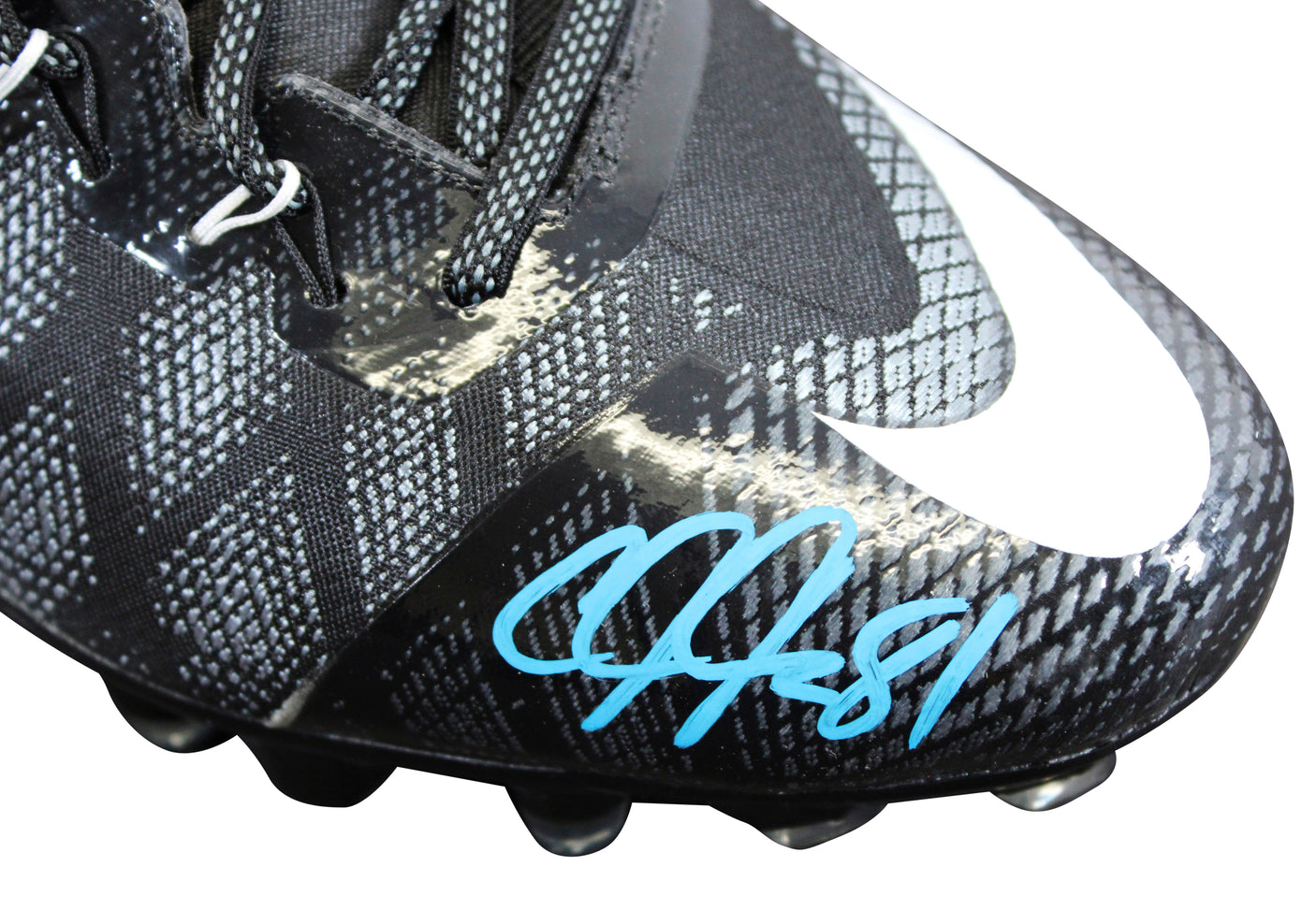 Lions Calvin Johnson Signed Signature Series Right Football Cleat BAS Witnessed