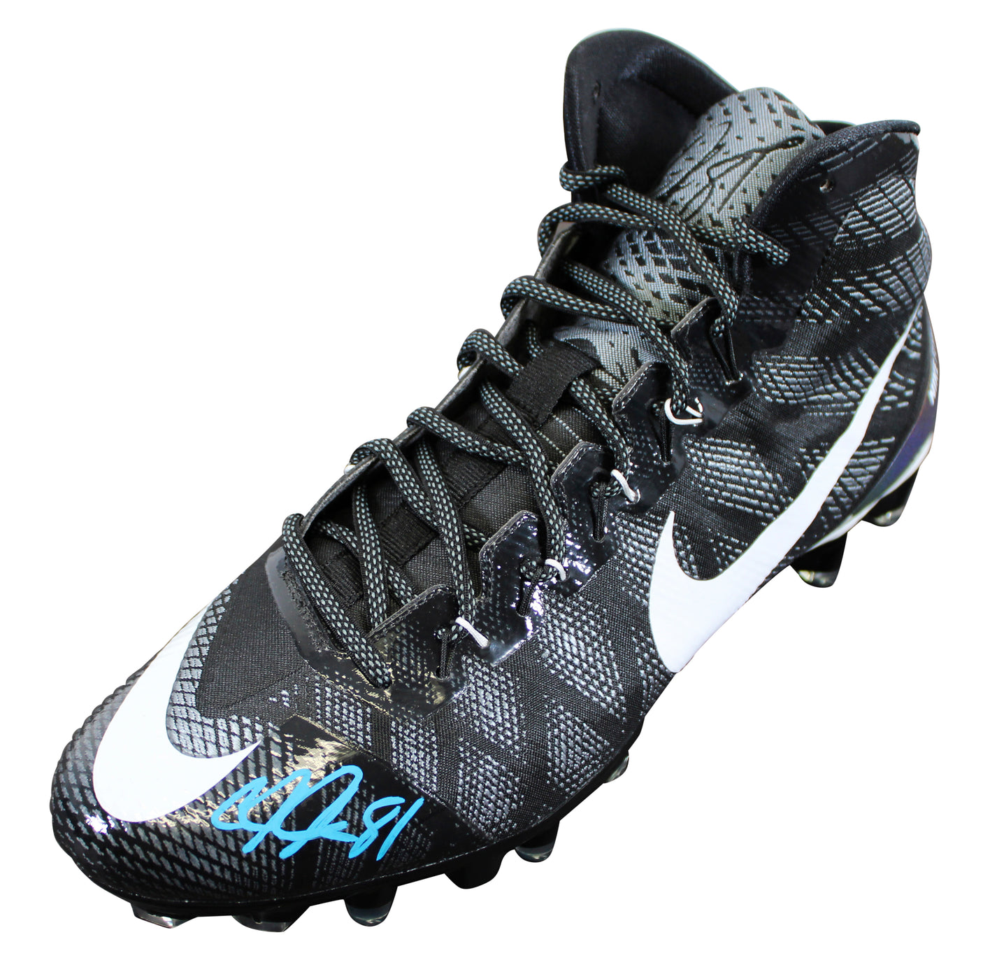 Lions Calvin Johnson Signed Signature Series Left Football Cleat BAS Witnessed