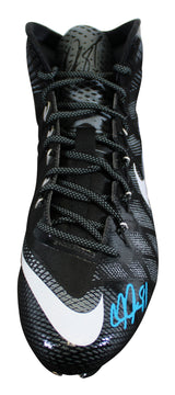 Lions Calvin Johnson Signed Signature Series Left Football Cleat BAS Witnessed