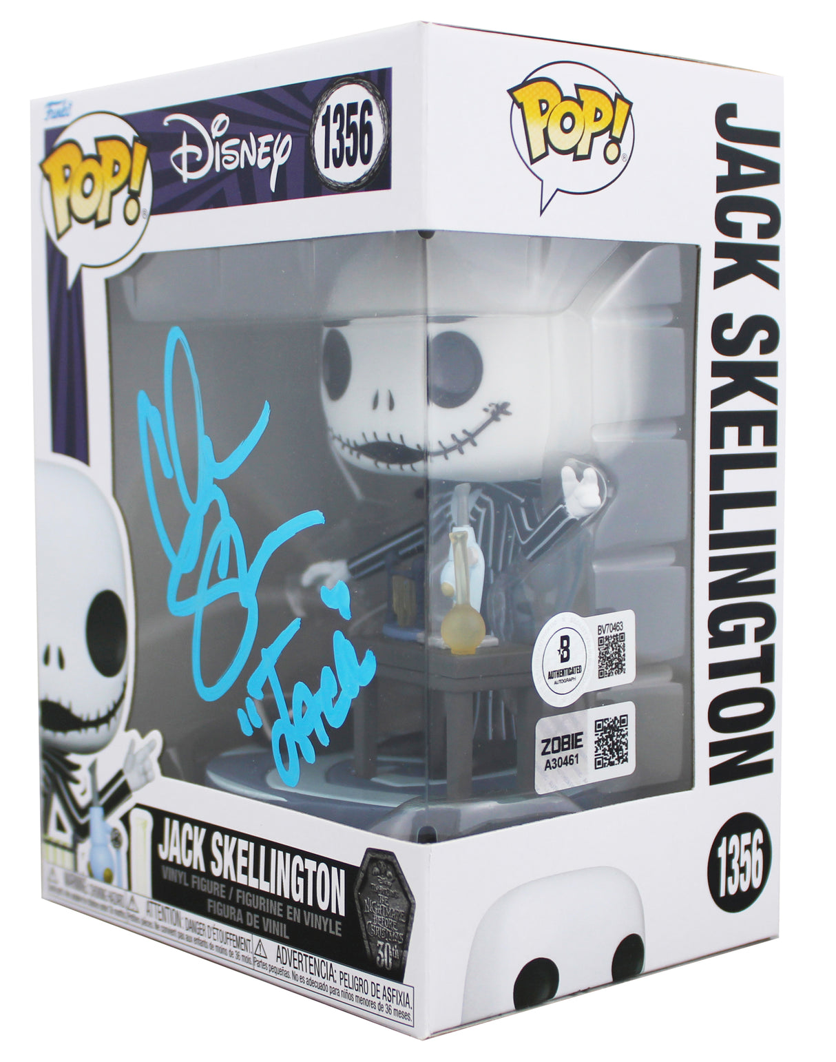 Chris Sarandon "Jack" Authentic Signed #1356 Funko Pop Vinyl Figure BAS #BV70493