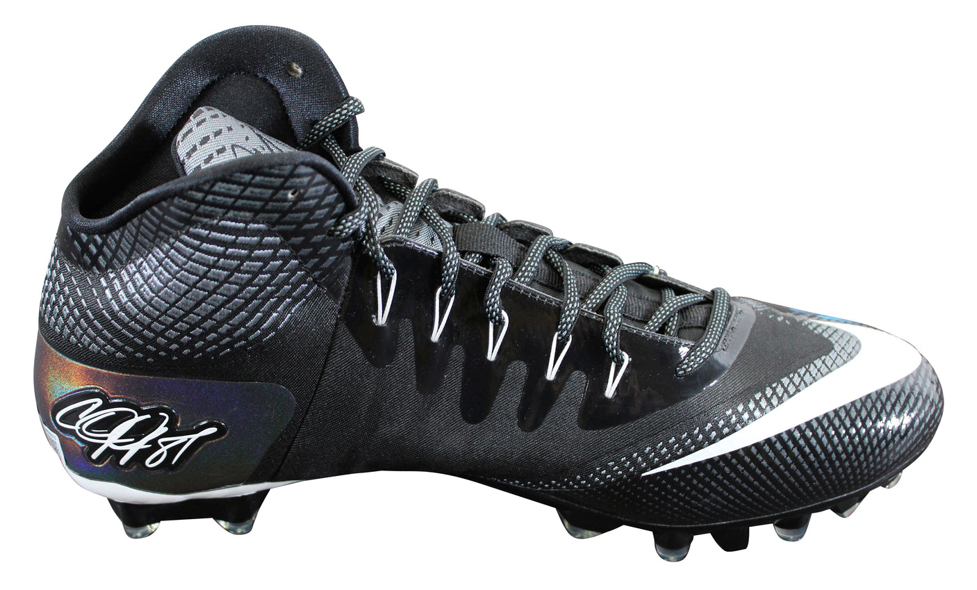 Lions Calvin Johnson Signed Signature Series Left Football Cleat BAS Witnessed