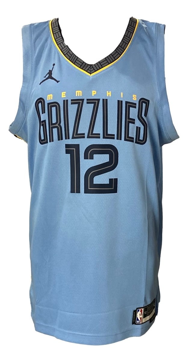 Ja Morant Signed Memphis Grizzlies Light Blue Nike Swingman Jersey BAS - Sports Integrity