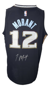 Ja Morant Signed Memphis Grizzlies Black Fanatics Basketball XL Jersey BAS - Sports Integrity