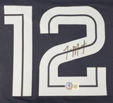 Ja Morant Signed Memphis Grizzlies Navy Blue Nike Swingman XL Jersey BAS - Sports Integrity