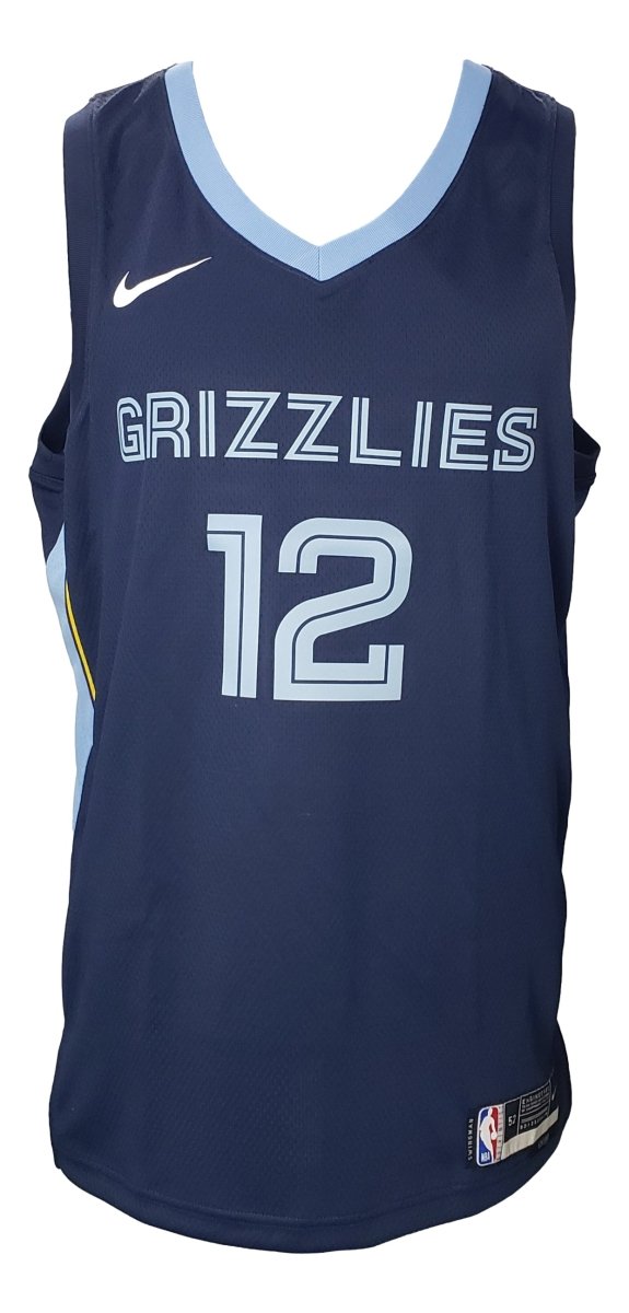 Ja Morant Signed Memphis Grizzlies Navy Blue Nike Swingman XL Jersey BAS - Sports Integrity