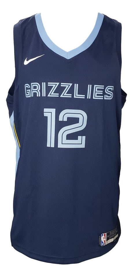 Ja Morant Signed Memphis Grizzlies Navy Blue Nike Swingman XL Jersey BAS - Sports Integrity