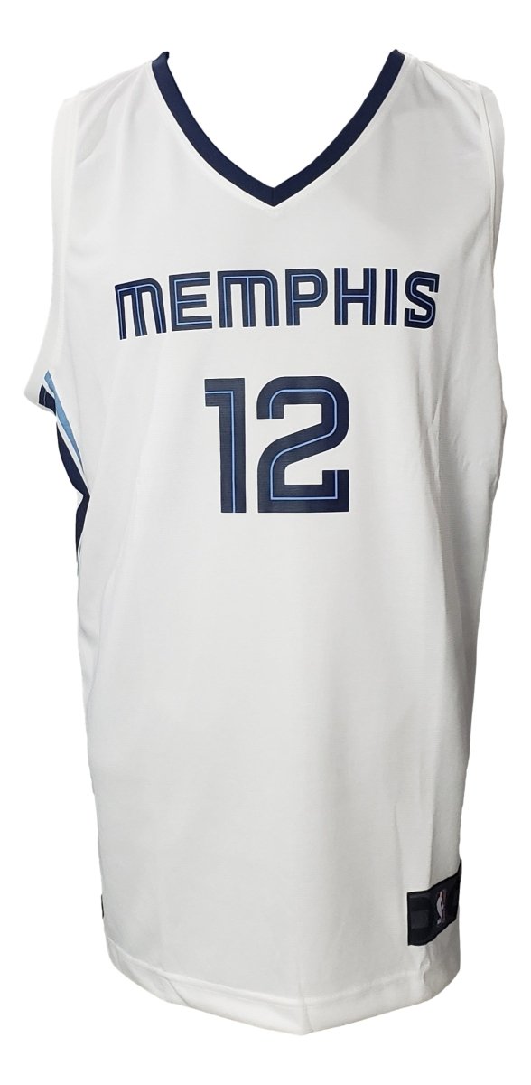 Ja Morant Signed Memphis Grizzlies White Fanatics Basketball XL Jersey BAS - Sports Integrity
