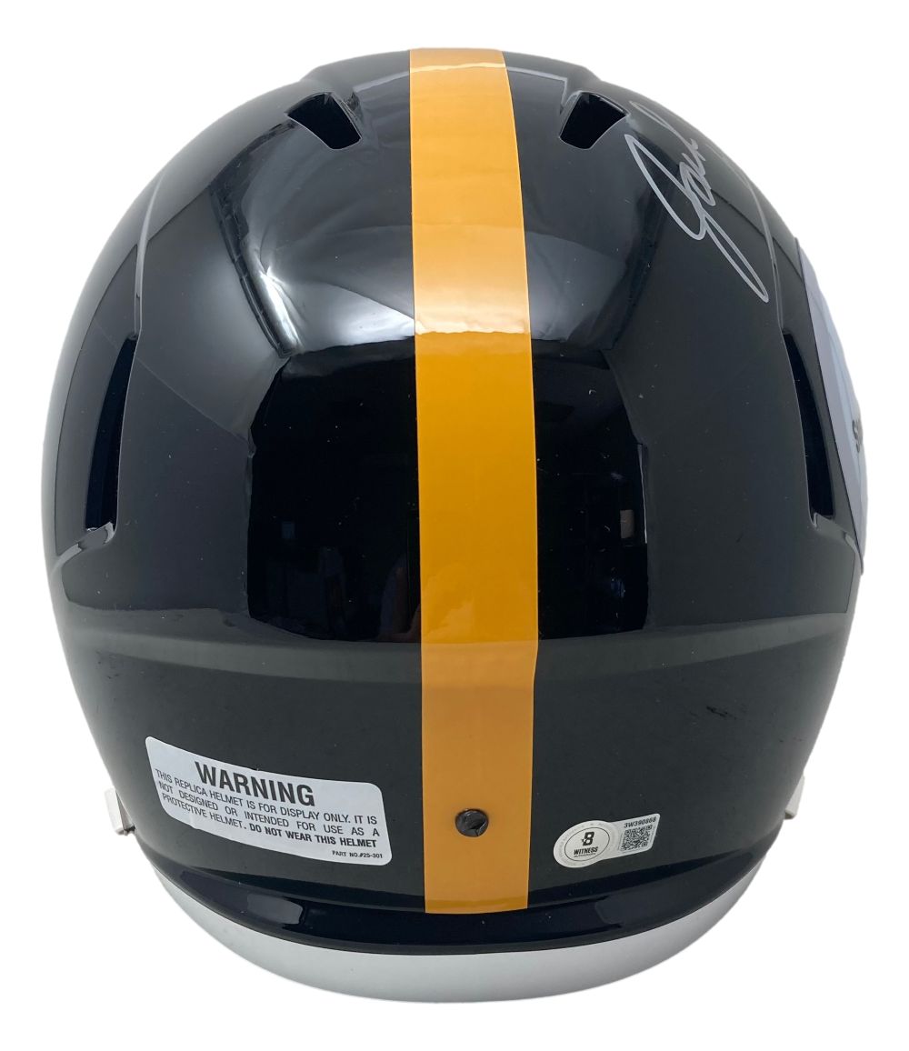 Jack Ham Signed Pittsburgh Steelers Full Size Tb Speed Replica Helmet HOF 88 BAS