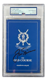 Jack Nicklaus Signed St. Andrews The Old Course Scorecard PSA