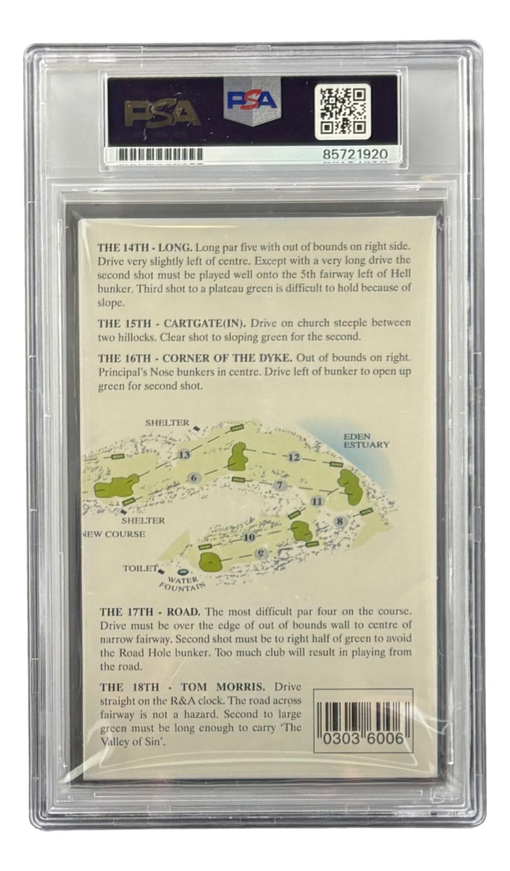 Jack Nicklaus Signed St. Andrews The Old Course Scorecard PSA