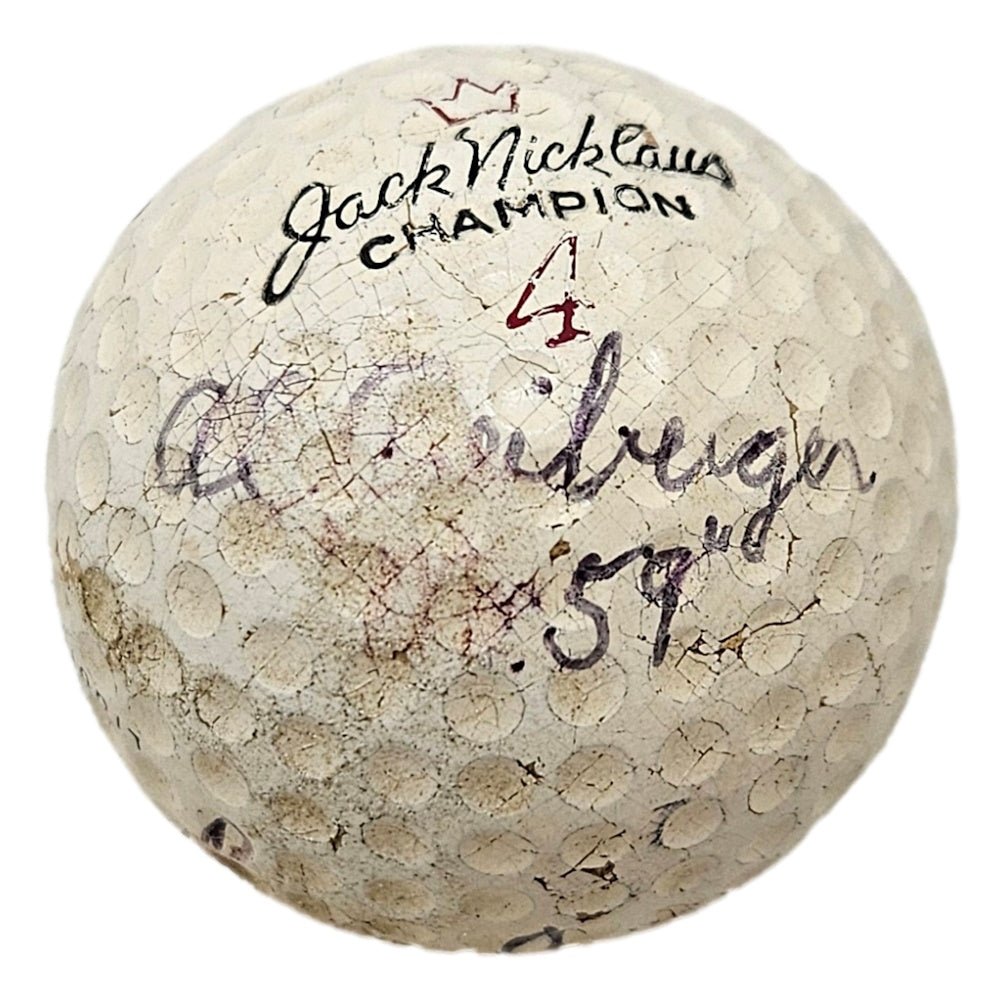Jack Nicklaus Al Geiberger Billy Casper Signed Golf Ball BAS LOA - Sports Integrity