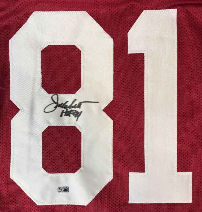 Jackie Smith St. Louis Signed Red Football Jersey HOF 94 Sports Integrity