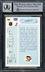 Jaromir Jagr Signed 1990-91 Upper Deck #356 Penguins Rookie Card BAS Auto 10