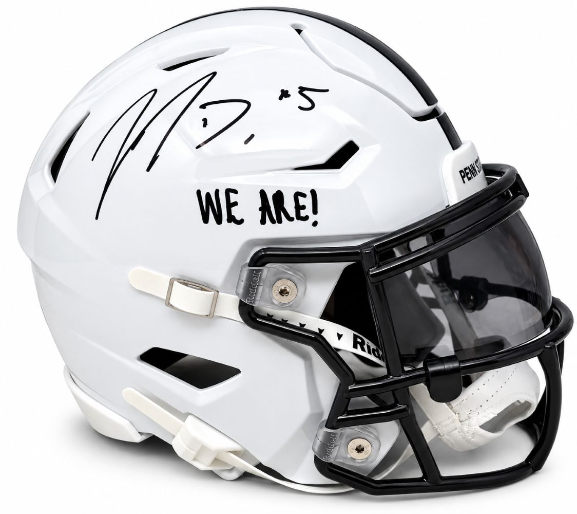 Jahan Dotson Signed Penn State MIDI SpeedFlex Helmet We Are BAS