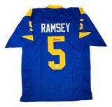 Jalen Ramsey Los Angeles Signed Blue Football Jersey JSA